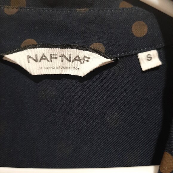 NAF NAF navy blouse with polka dots - Picture 5 of 5
